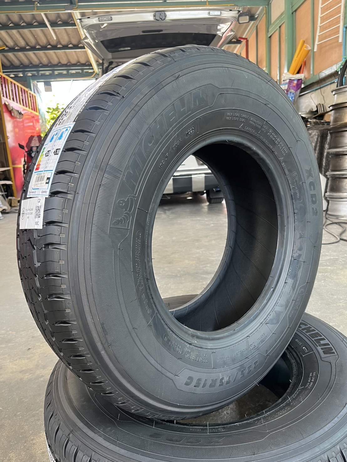✨ยางใหม่💯✨225-75-15 Michelin XCD2💥ปี 25💥🚚เหมาะสำหรับ รถบรรทุกสายหนัก