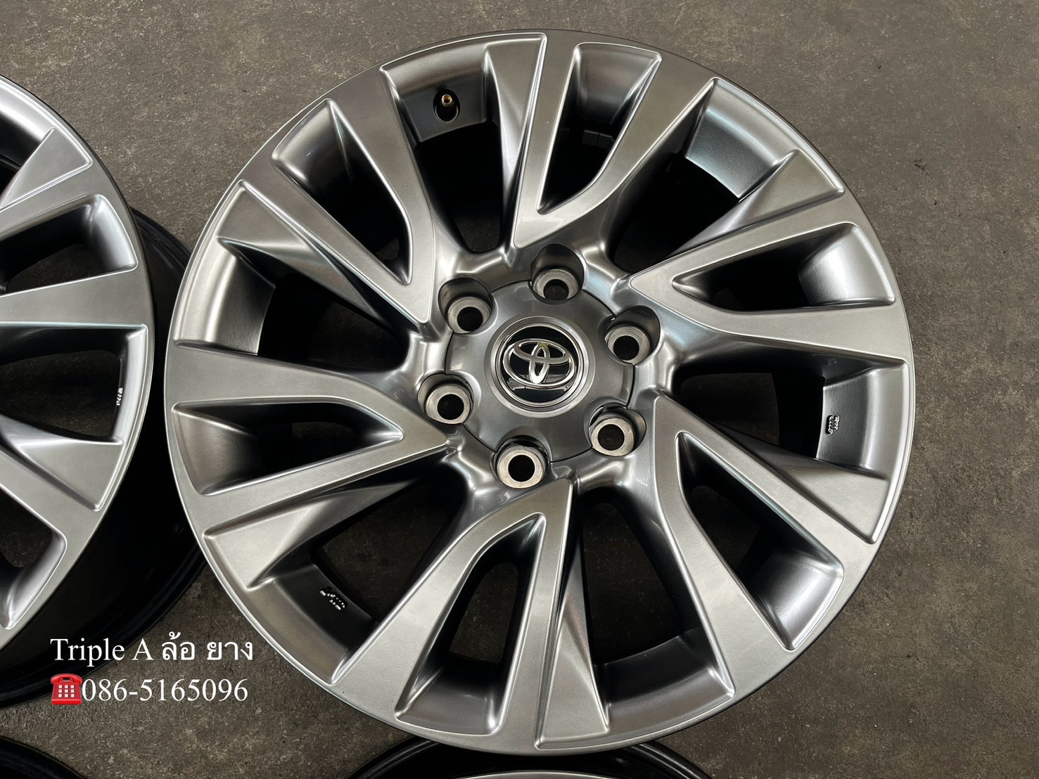 ✨ล้อแม็ก 6รู139✨Toyota Fortuner รุ่นใหม่ล่าสุด ขอบ 18 สีไฮเปอร์💖สวยกริ๊บ💖