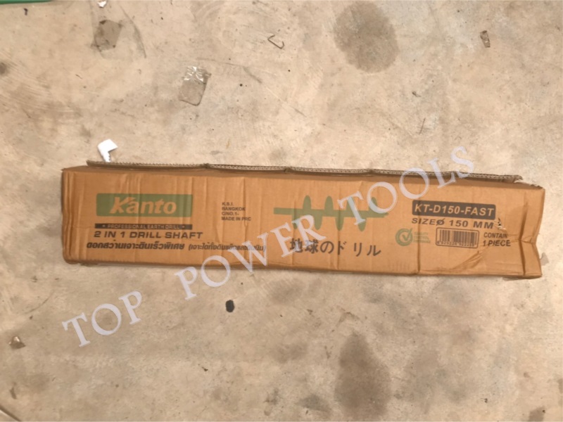 ดอกสว่านเจาะดิน 6" KT-D150-FAST KANTOสีเขียว