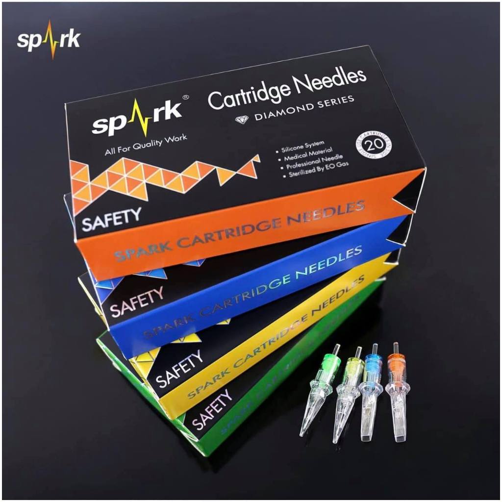 เข็มฮอคสักลาย Tattoo Spark-Diamond เดินเส้น ลงสี [แบ่งขาย]