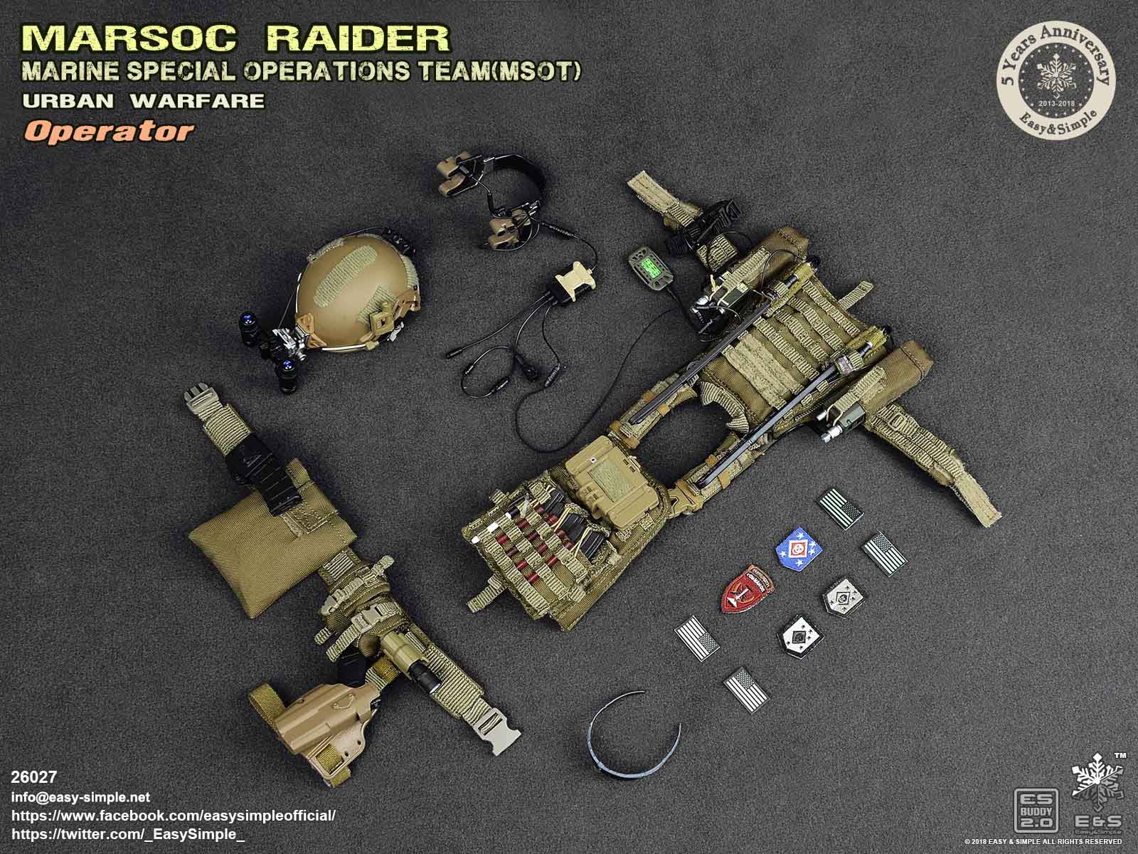 Easy&Simple 26027 MARSOC Raider Urban Warfare Operator (5 Years Anniversary)