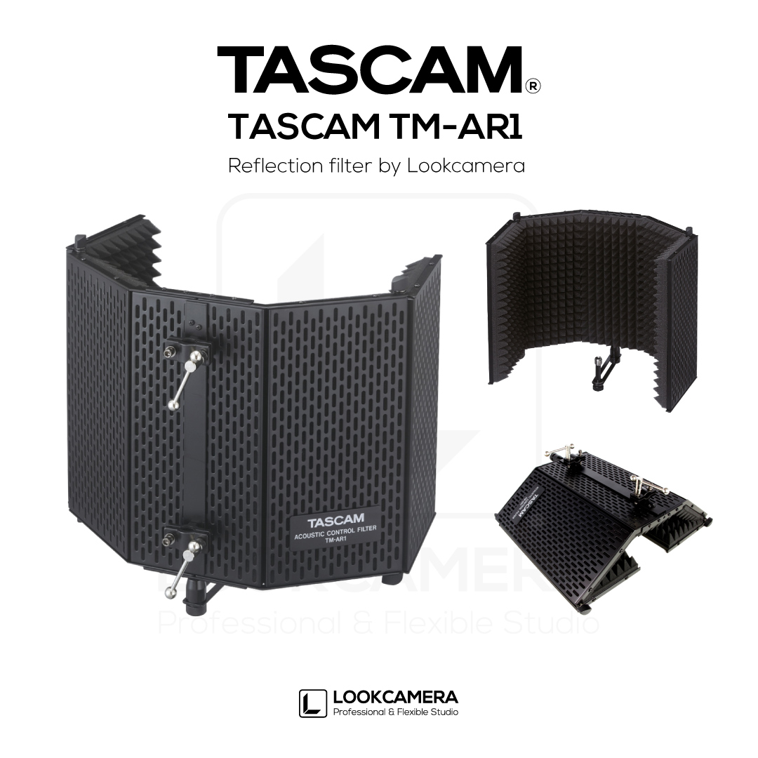 TASCAM TM-AR1 Reflection filter สำหรับป้องกันเสียงสะท้อนเข้าไมค์ได้อย่างเต็มประสิทธิภาพ