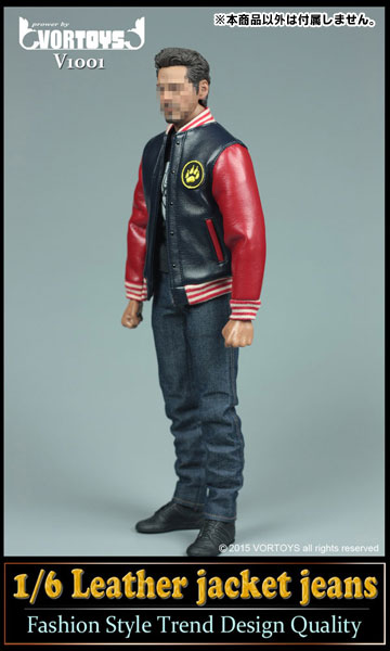 VORTOYS V1001B 1/6 Leather jacket jeans