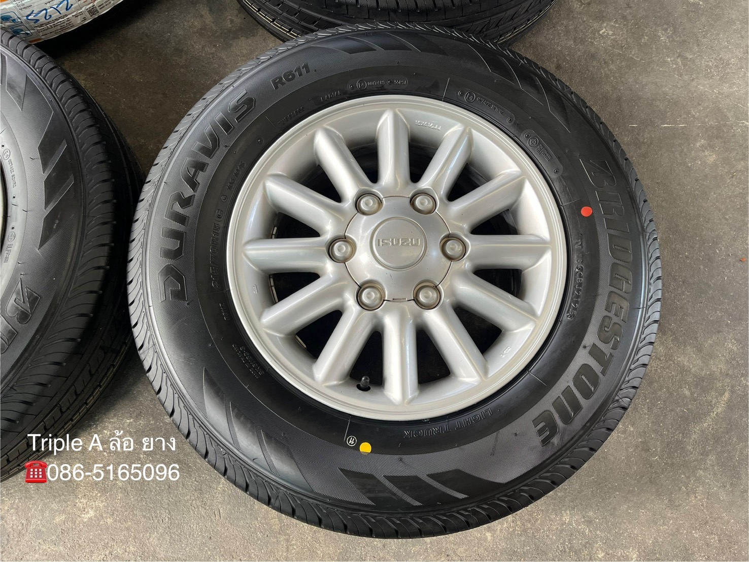 ✨ล้อแม็ก✨ISUZU D-Max ขอบ 15 พร้อมยางใหม่💯215-70-15 Bridgestone💥ปี25💥