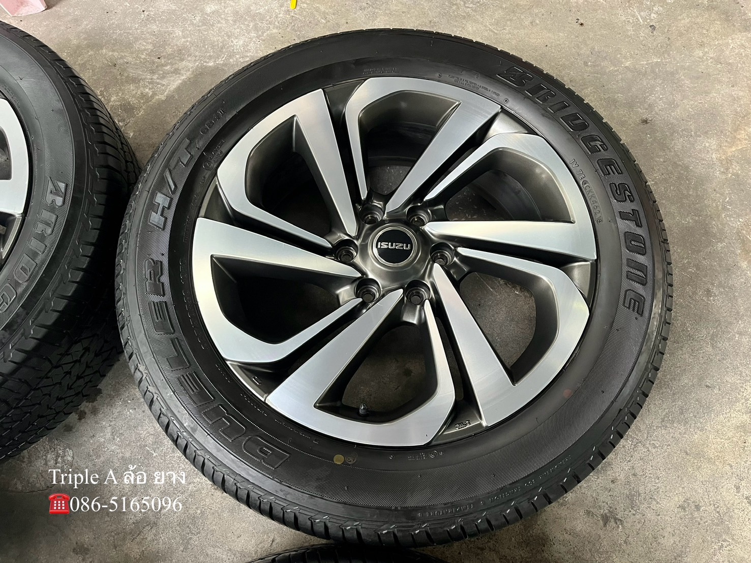 ✨ล้อแม็ก✨ISUZU MU-X ขอบ 20 เทาหน้าเงา พร้อมยาง 265-50-20 Bridgestone♨️ปลายปี 21♨️
