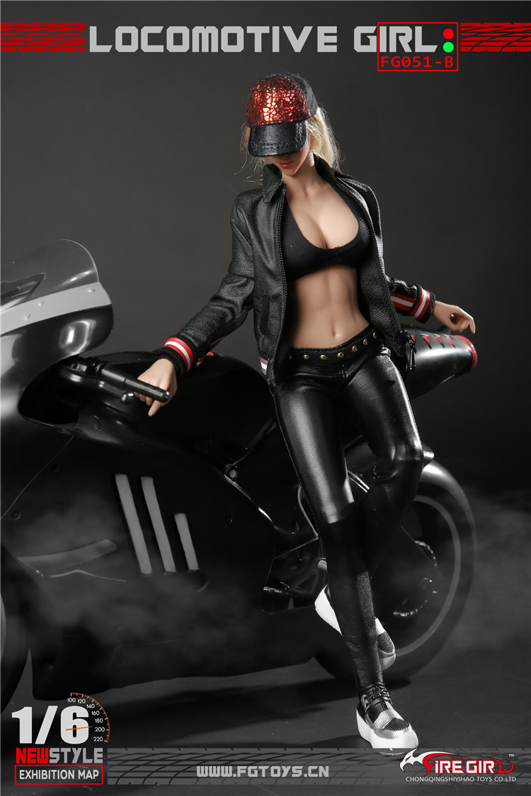 Fire Girl Toys FG051 Trend locomotive girl leather suit
