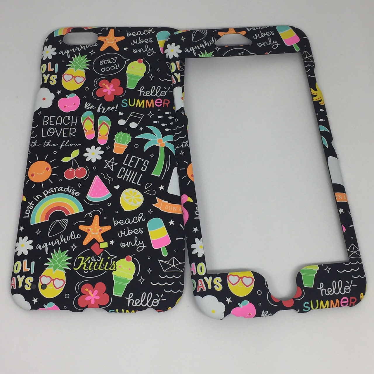 เคสคูทิส(Kutis)ไอโฟน6พลัส,6Sพลัส(ลายHello Summer)มาใหม่ เคสประกบหน้า-หลัง เคสเรืองแสง เคสลายวินเทจ ร้านSuperhero Klongthom
