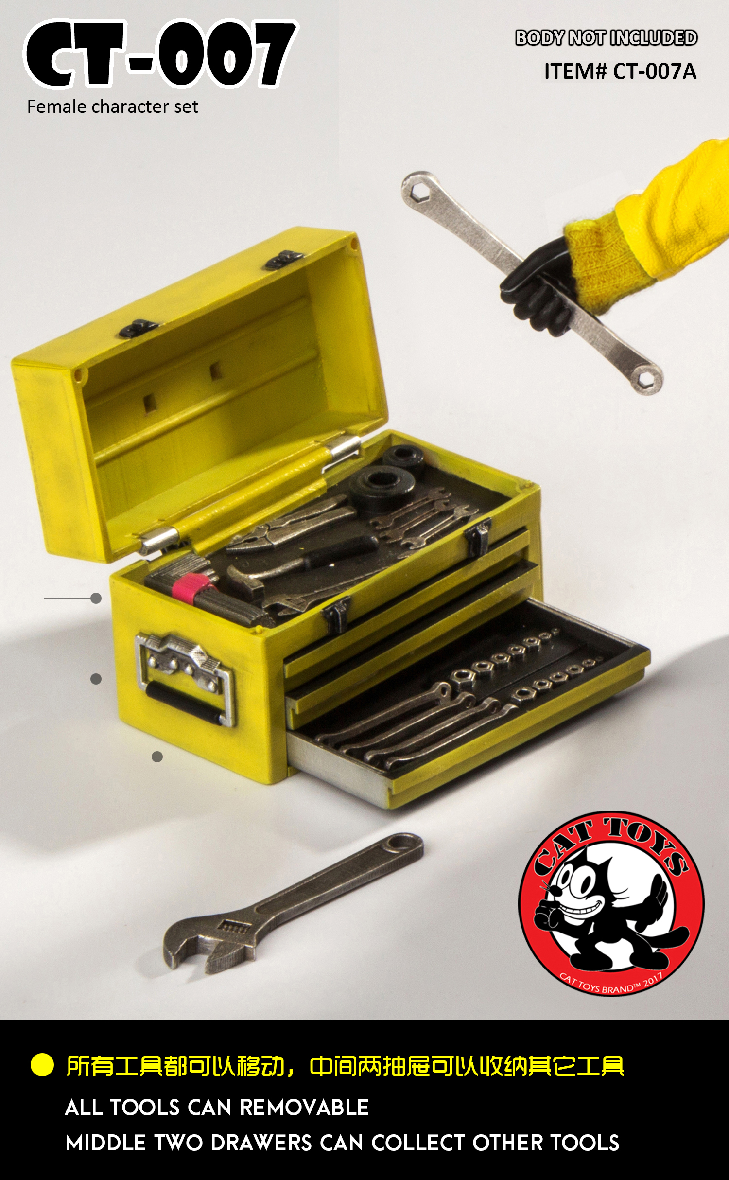 CAT TOYS CT007A / CT007B / CT007C Repairman suit with head