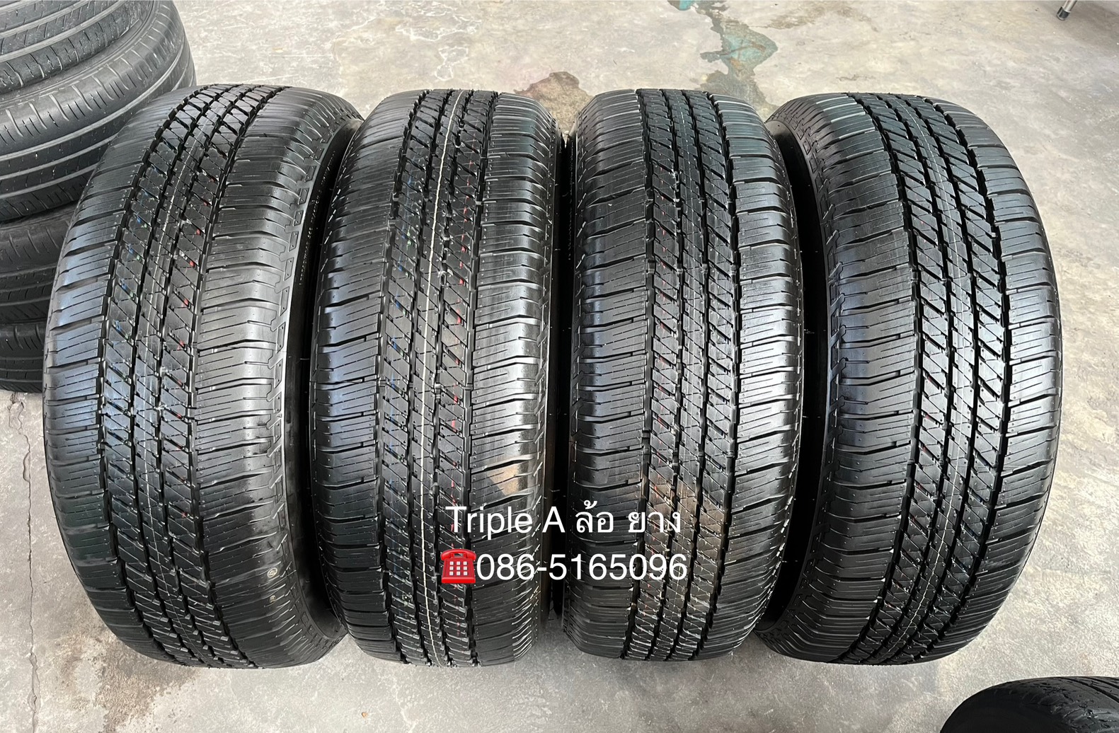 ✨ยางป้ายแดง✨265-60-18 Bridgestone💥ปี 25💥สวยกริ๊บ💖ถอดจากรถใหม่ป้ายแดง
