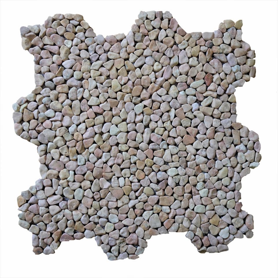 หิน Mini pebble mosaic stone