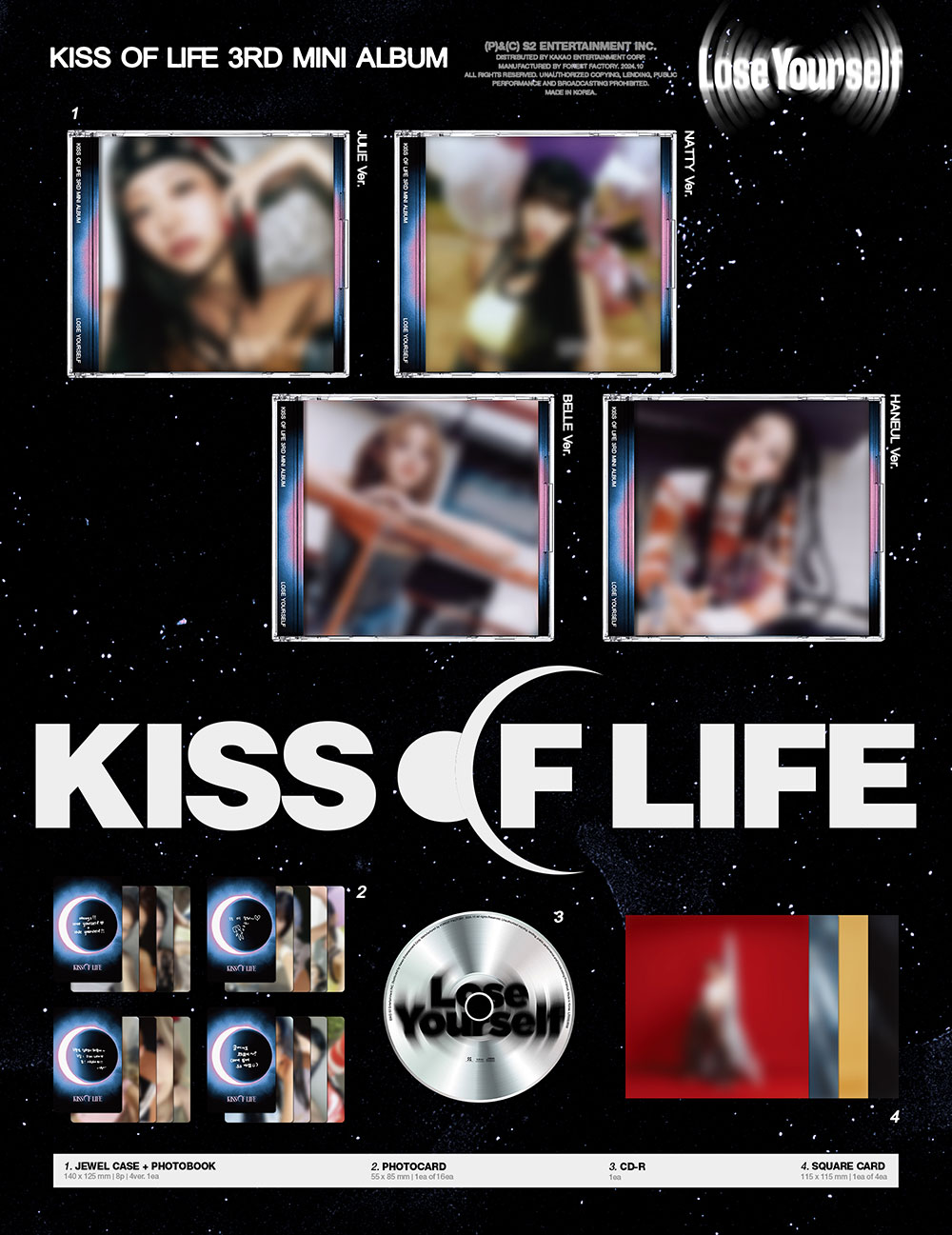 [รับกด+นำเข้าสินค้า] KISS OF LIFE - 3rd Mini Album Lose Yourself (Jewel Ver./random)