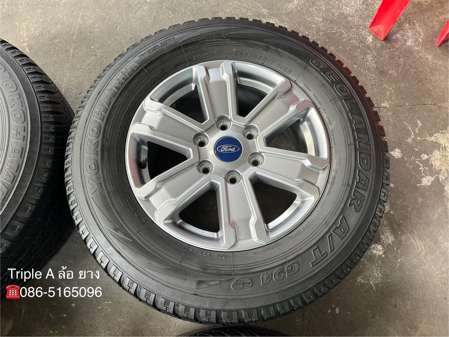 ✨ล้อแม็ก✨Ford Ranger รุ่นใหม่ล่าสุด ขอบ 17 แถมยาง 265-65-17 Yokohama ปี 20
