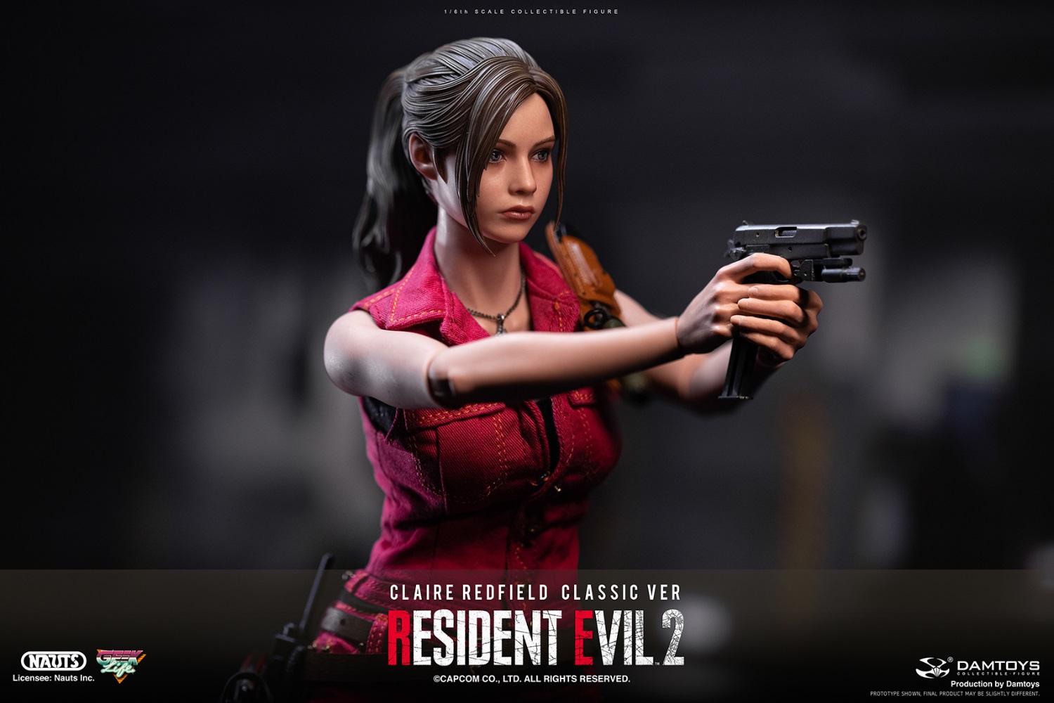 DAMTOYS DMS038 1/6 RESIDENT EVIL 2 - CLAIRE REDFIELD (CLASSIC VER)