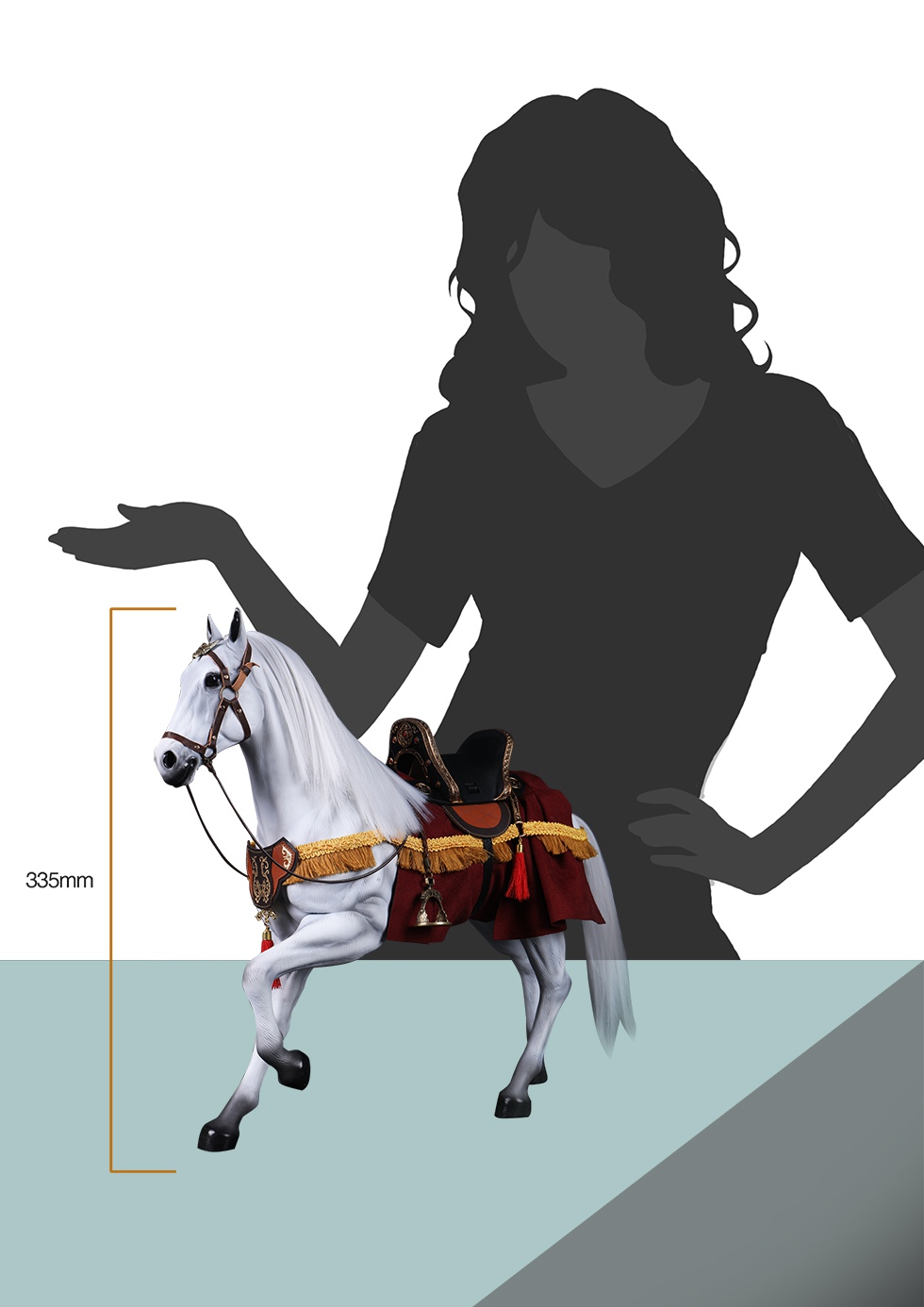 303TOYS MP019 + MP020 1/6 THREE KINGDOMS SERIES - LIU BEI XUANDE (EXCLUSIVE COPPER VERSION) + DILU THE STEED OF LIU BEI