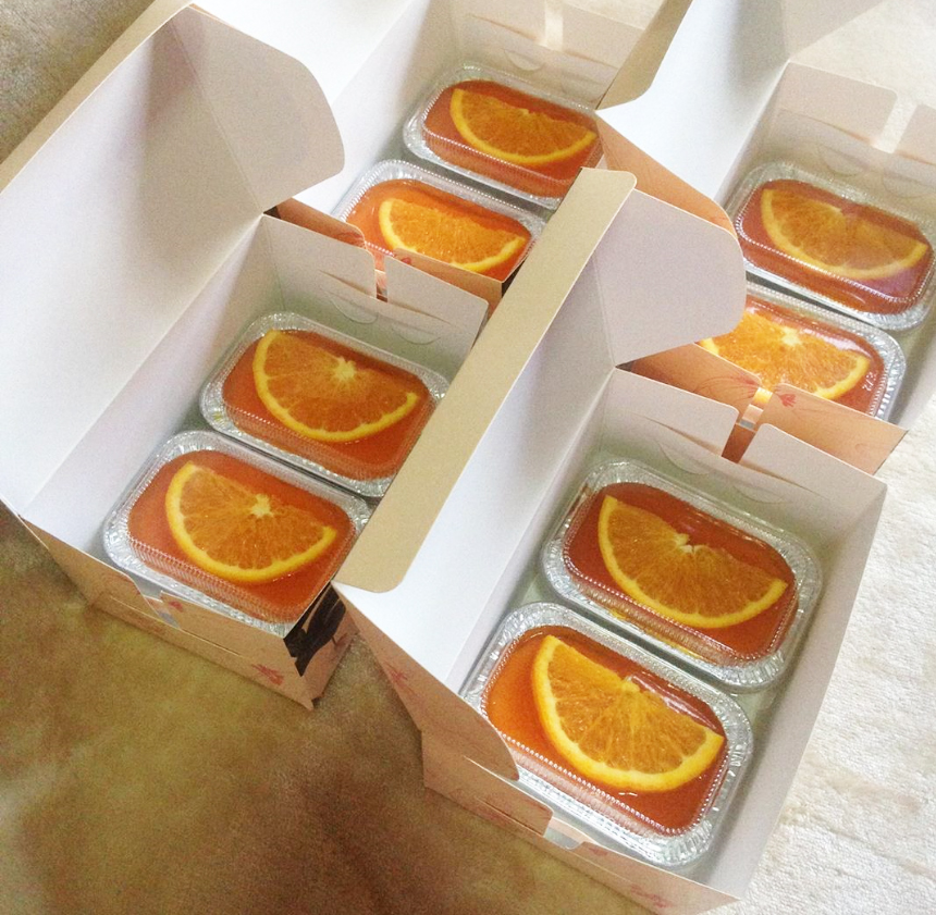 🍊 เค้กส้มแมนดาริน🍊 (แบบใส่กล่องฟรอย์) Mandarine Orange Cake (ราคาต่อชิ้น)