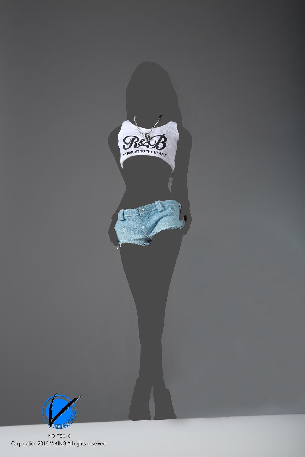 VIKING FS010 Series printing vest fashion hot pants suit - R & B