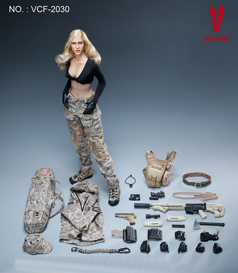 VERYCOOL VCF-2030 DIGITAL CAMOUFLAGE WOMEN SOLDIER - MAX