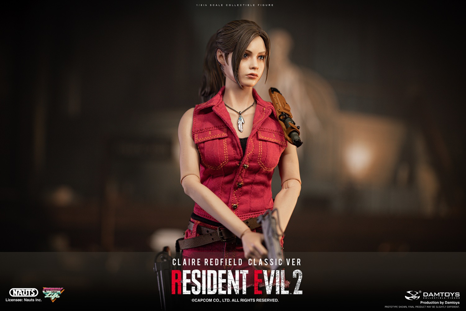DAMTOYS DMS038 1/6 RESIDENT EVIL 2 - CLAIRE REDFIELD (CLASSIC VER)