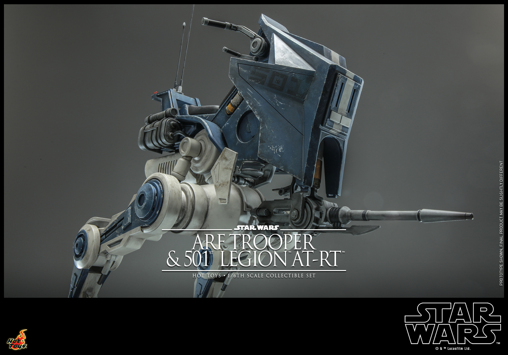 Hot Toys TMS091 1/6 Star Wars: The Clone Wars - ARF Trooper and 501st Legion AT-RT