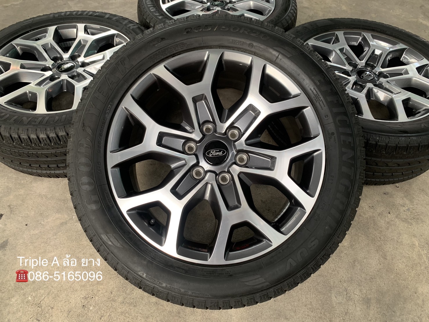 ✨ล้อแม็ก✨Ford Everest Next-Gen รุ่นใหม่ล่าสุด ขอบ 20 พร้อมยาง 265-50-20 GoodYear ปี 20