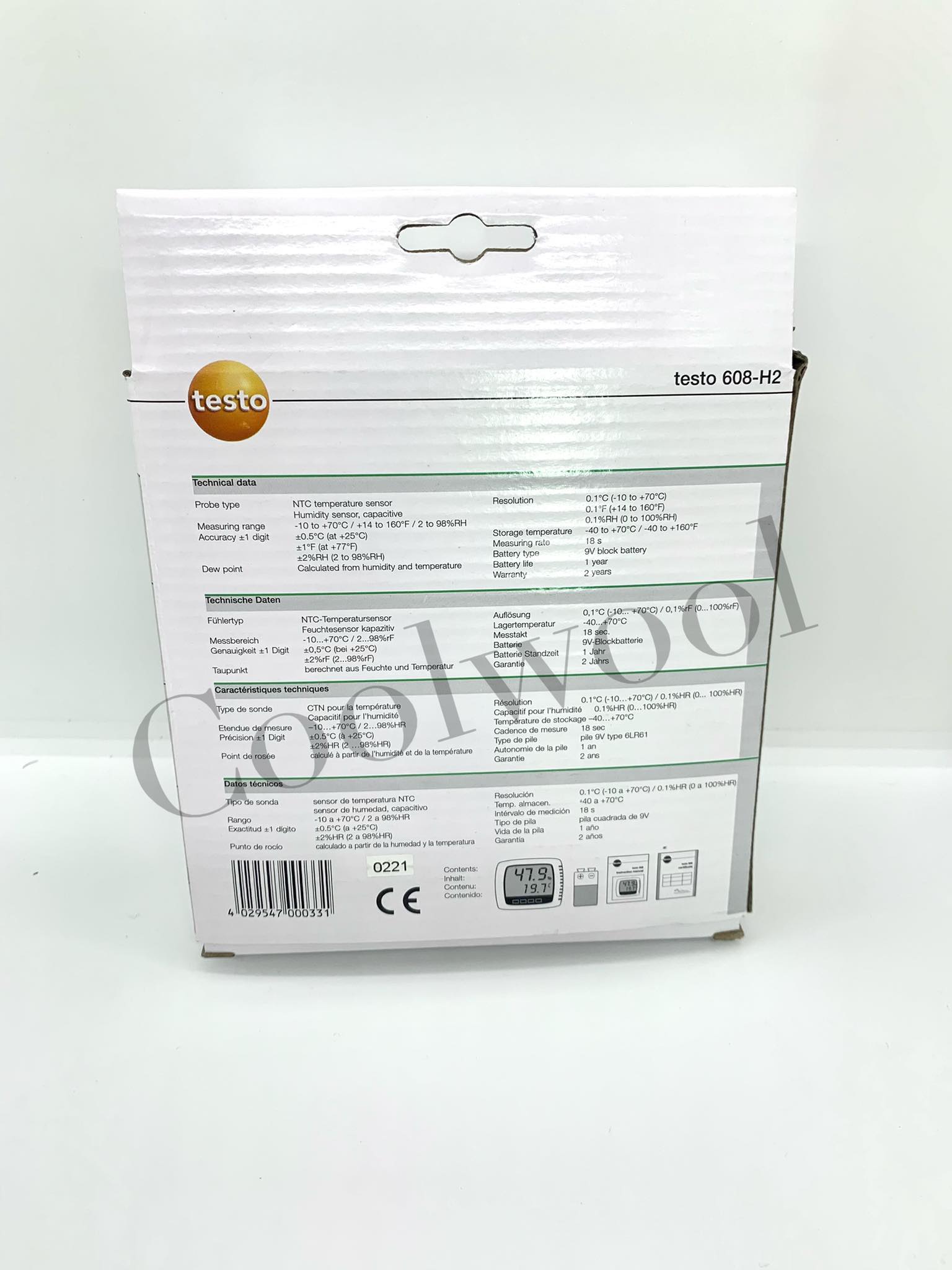 เครื่องวัดความความชื้นและอุณหภูมิ Hygrometer-Testo