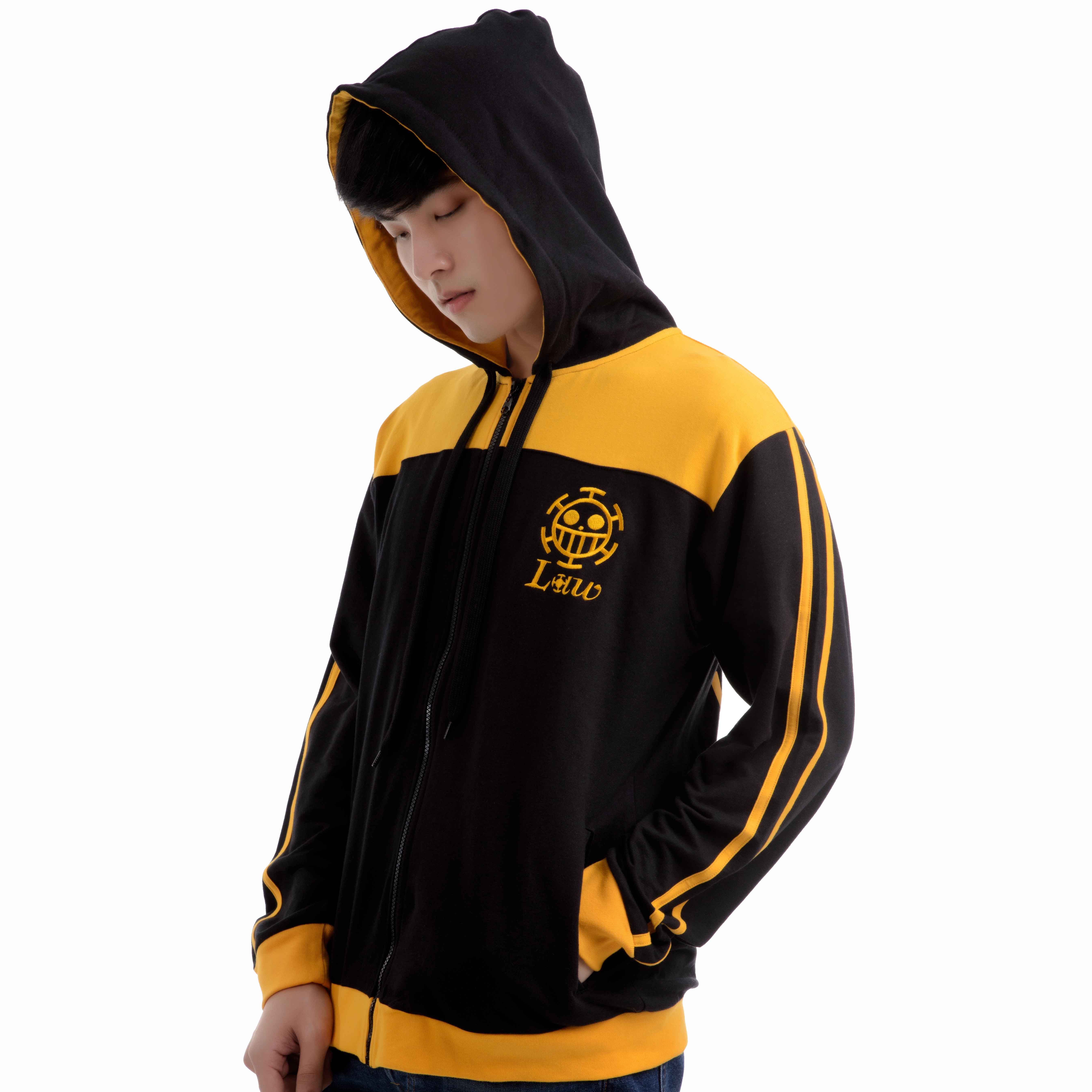 เสื้อแจ็คเก็ตมีฮู้ดการ์ตูนวันพีซ ลายลอว์ (Jacket Hood OP Law)