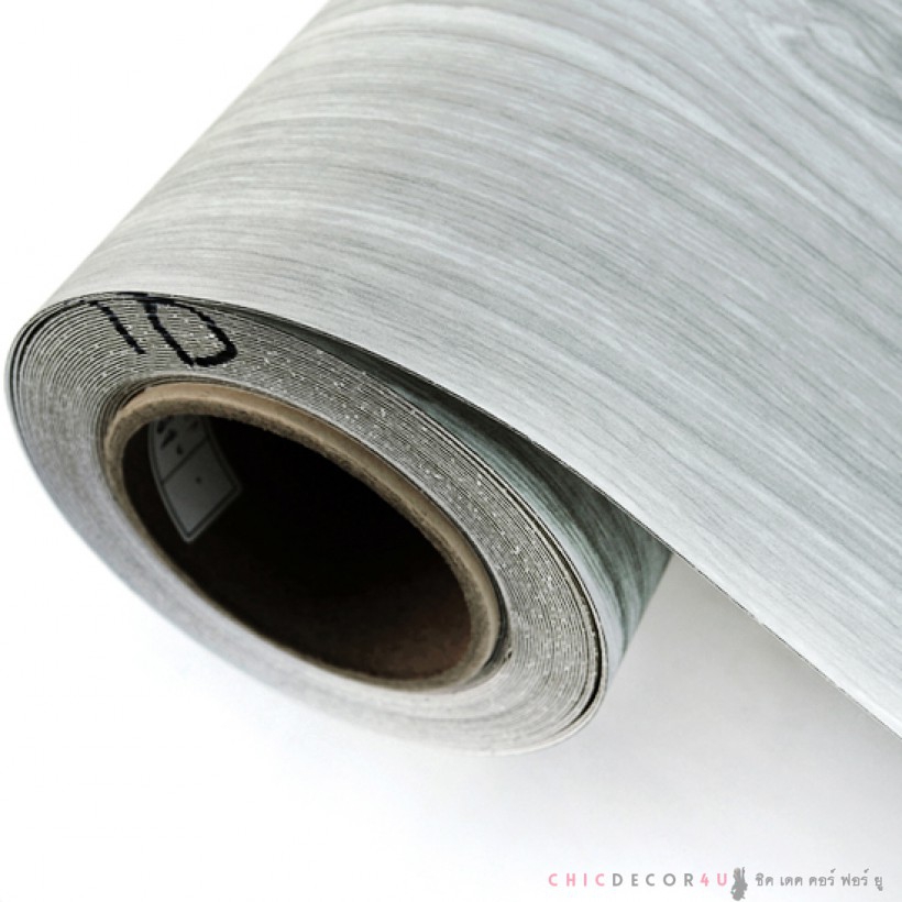 พีวีซีปูพื้น ลายไม้โมเดรินสีเทา Ash Gray-wood panel JP-014 หน้ากว้าง 100 ซม หนา 0.6 มม