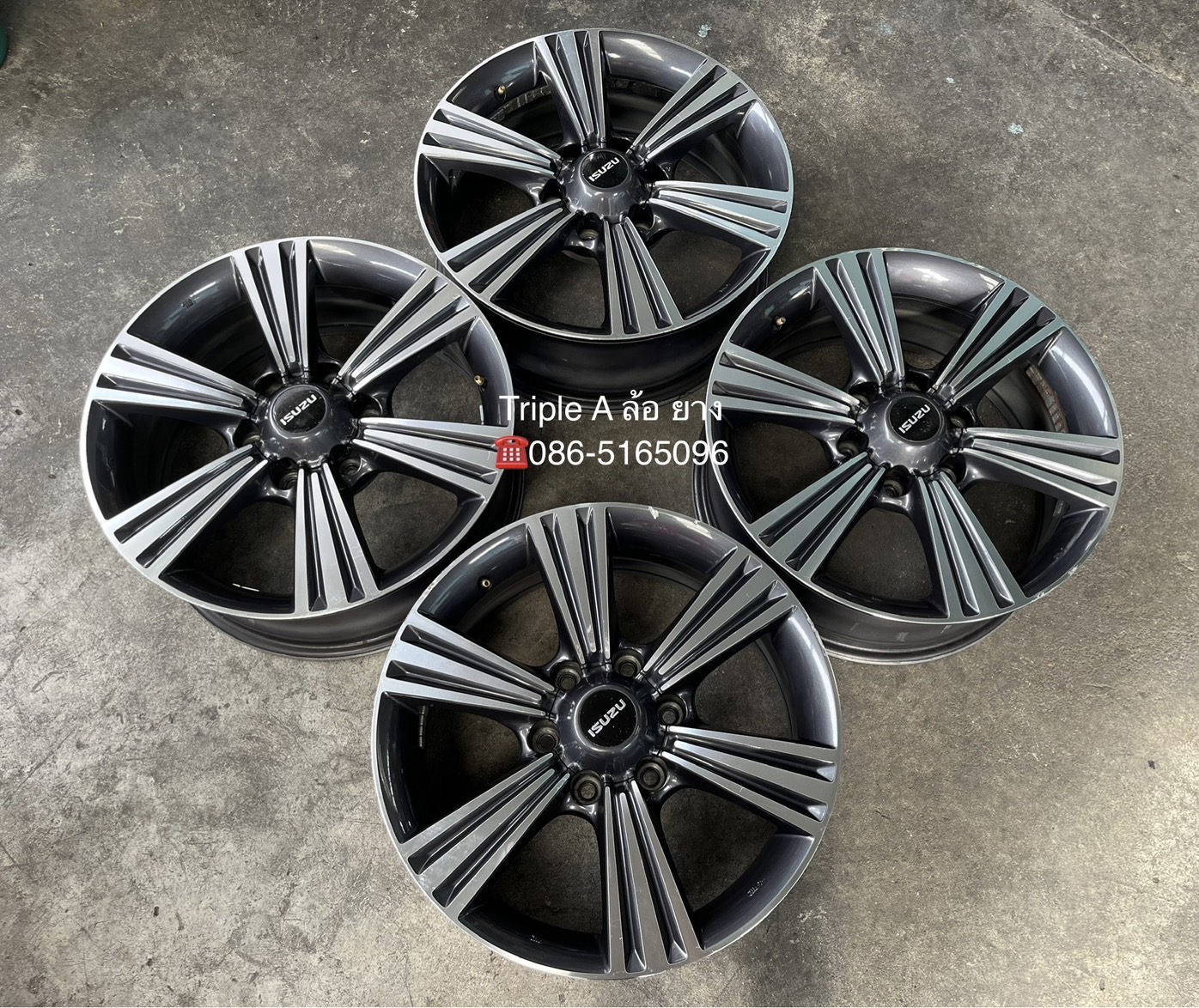 ✨ล้อแม็ก✨ISUZU X-Series ขอบ 18 เทาหน้าเงา