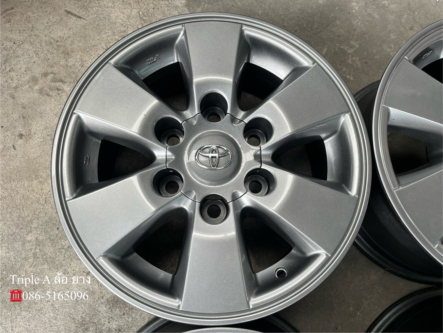 ✨ล้อแม็ก 6รู139✨Toyota (หน้าแบน) ขอบ 15 สีไฮเปอร์💖สวยกริ๊บ🚘Vigo ตัวสูง ,รถตู้ Commuter 6รู139 ได้เลย