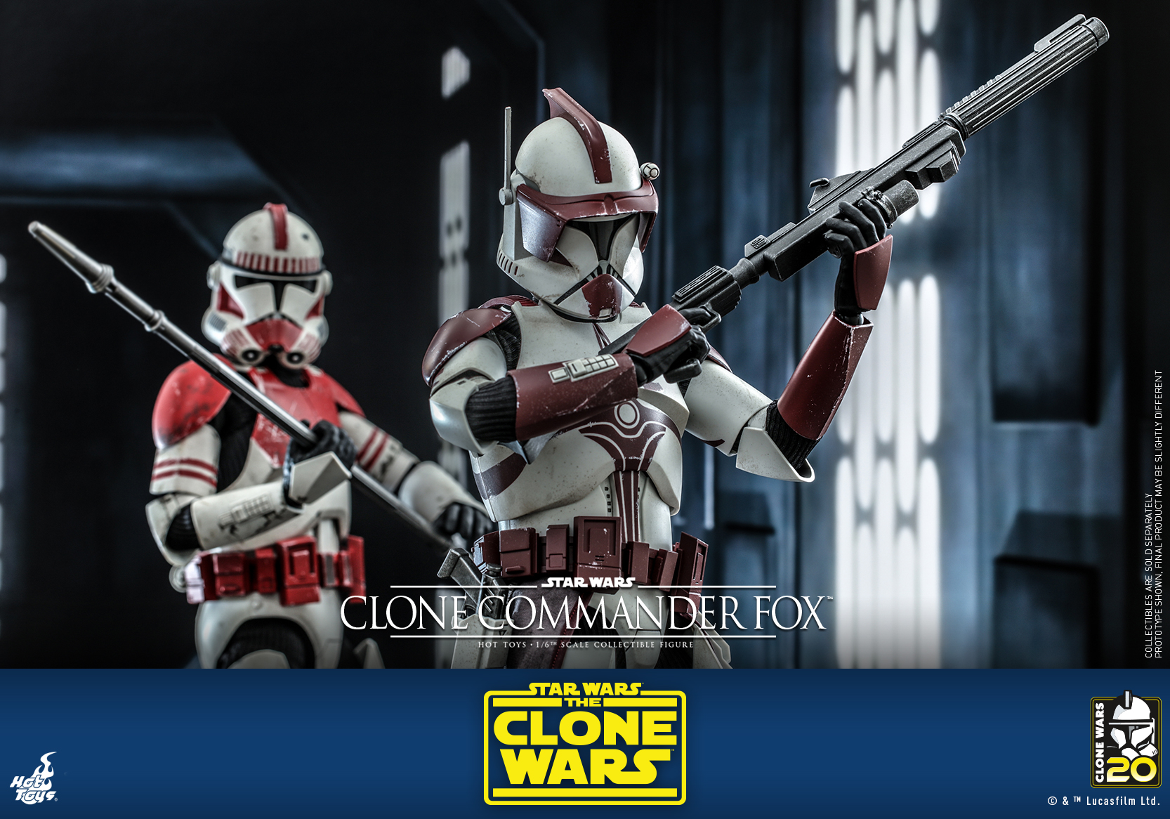 Hot Toys TMS103 1/6 Star Wars: The Clone Wars™ - Clone Commander Fox™