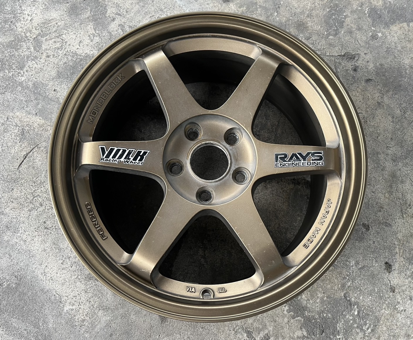 ✨ล้อแม็กเศษ 1 วง✨5รู114✨TE37 ขอบ 17 (Made in Thailand)