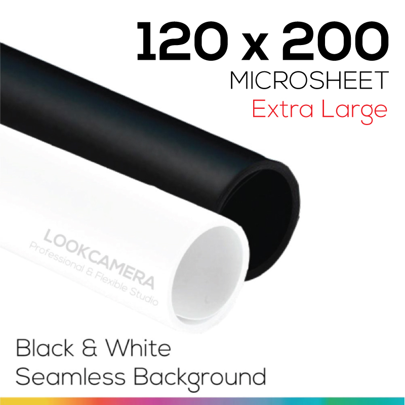 REAL Black & White 120x200 cm ชุดคู่เริ่มต้น แผ่นไมโครชีทสีขาวและดำใหญ่ (ใหญ่พิเศษ)ของแท้