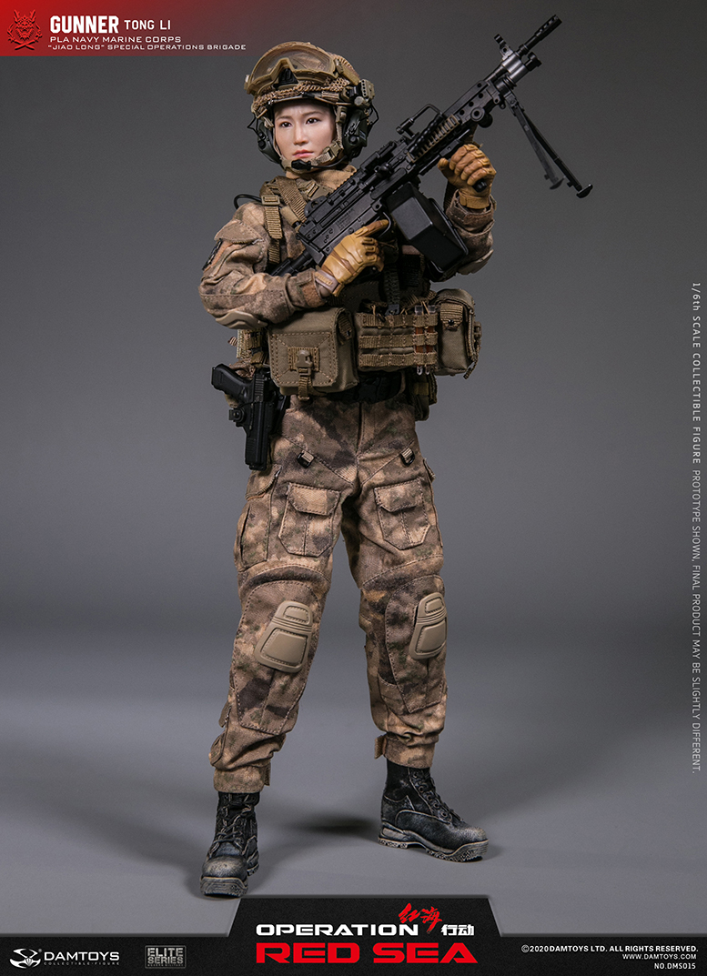 DAMTOYS DMS015 1/6 OPERATION RED SEA: PLA NAVY MARINE CORPS “JIAO LONG” SPECIAL OPERATIONS BRIGADE - GUNNER TONG LI
