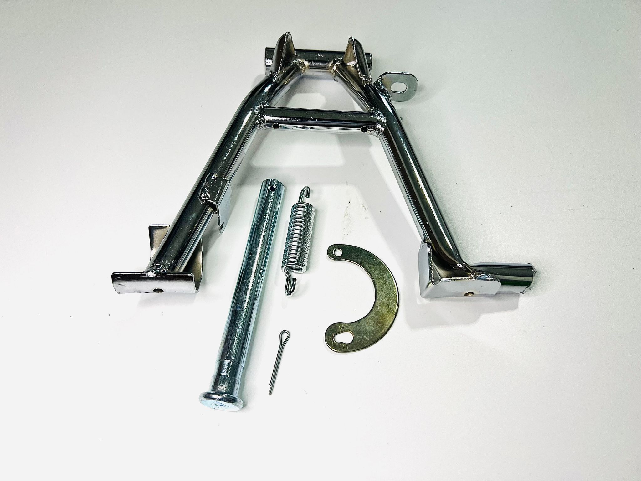 ขาตั้งคู่ซี70 เหล็กชุบ แกน+วงเดือน+สปริง L30-31+33