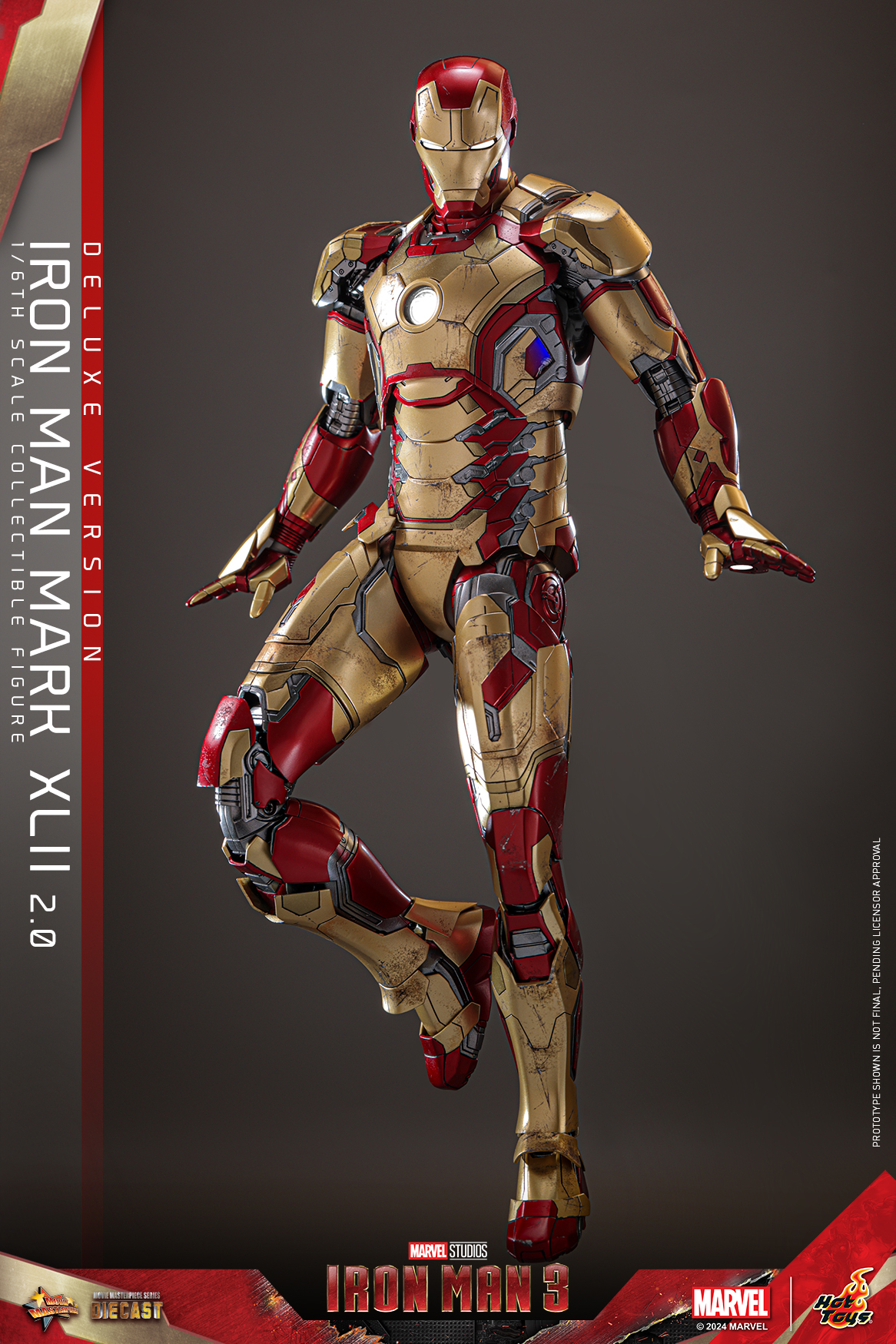 Hot Toys MMS759D66B Iron Man 3 - Iron Man Mark XLII (2.0) (Deluxe Version) (Special Edition)