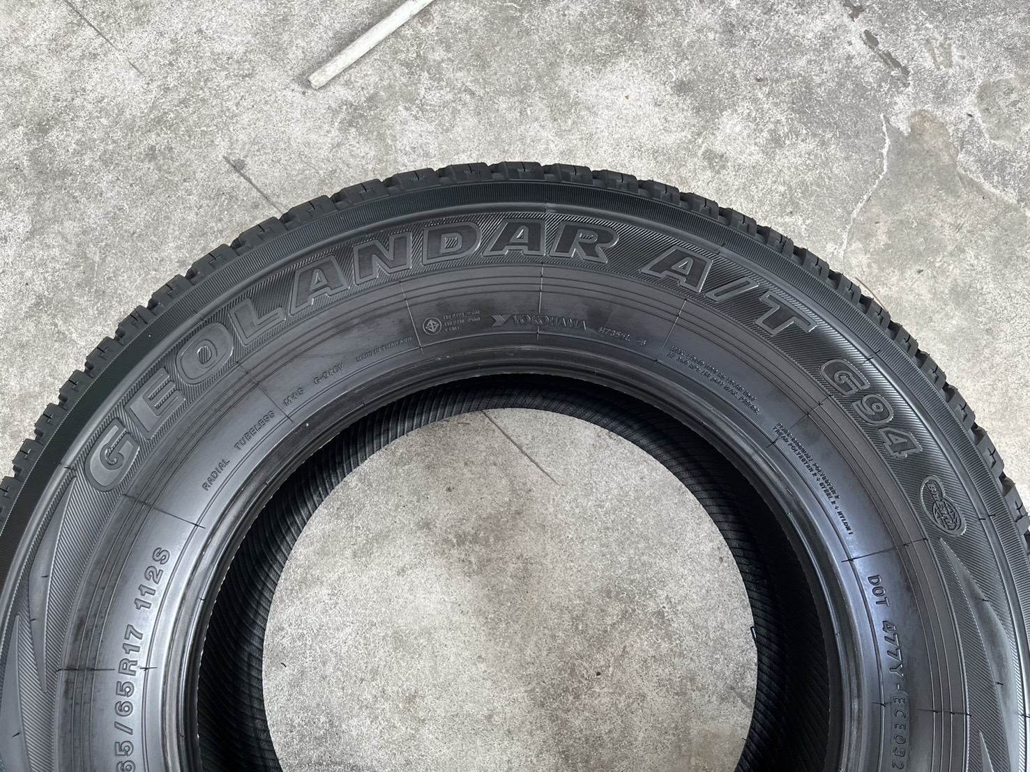 ✨ยางใหม่✨265-65-17 Yokohama♨️ปลายปี 24♨️🚘เหมาะสำหรับ รถกระบะตัวสูง และ SUV ทุกรุ่น