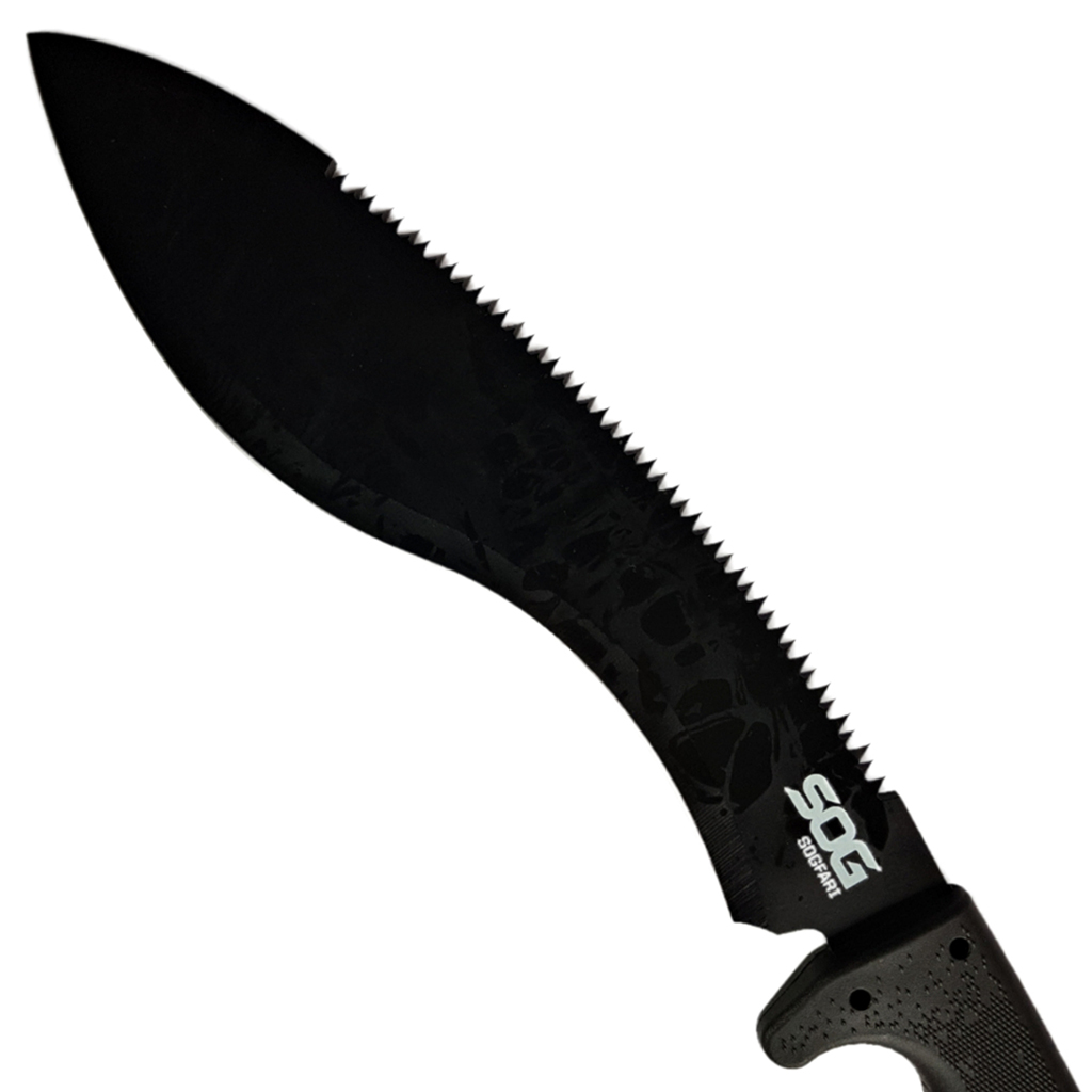 มีดใบตาย มีดกุรข่า SOG Sogfari Kukri Machete ขนาด 18.3 นิ้ว (46.5 ซม.) พร้อมซองผ้าไนล่อนร้อยเข็มขัดสำหรับเก็บมีด