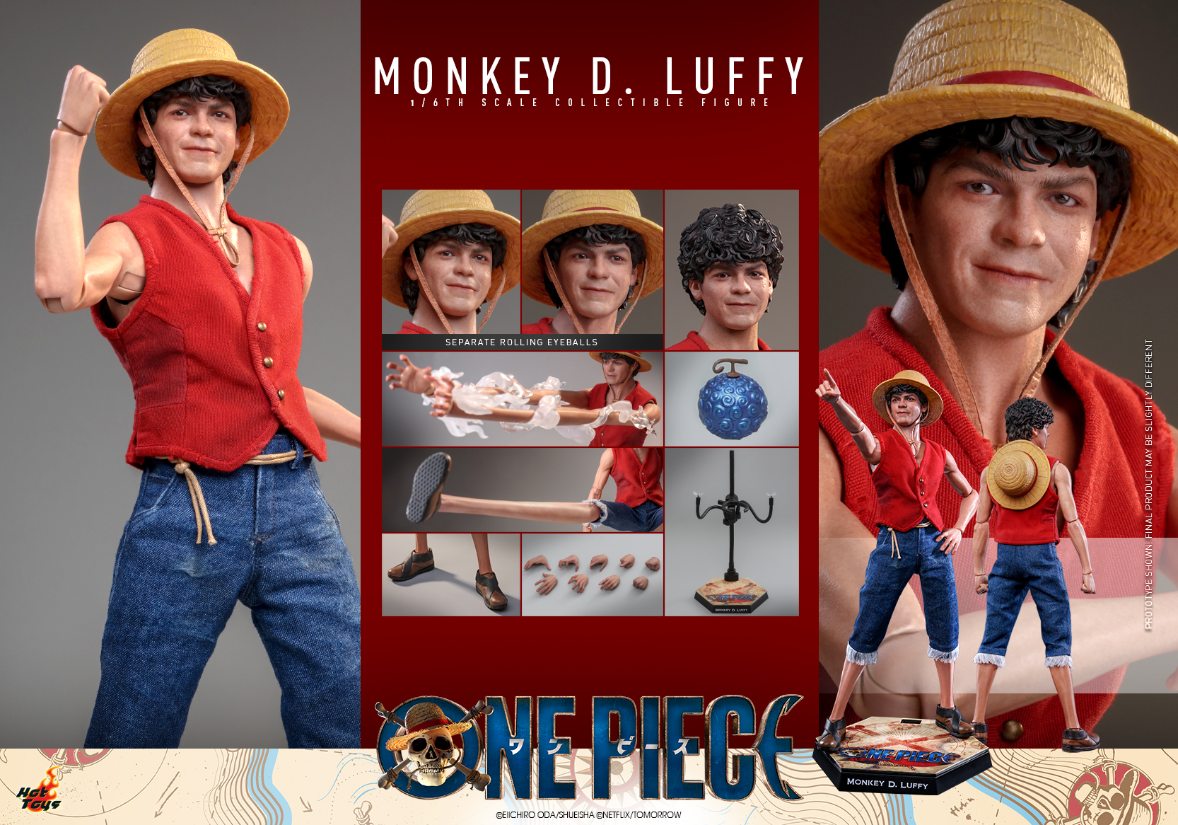 Hot Toys TMS109 1/6 One Piece - Monkey D. Luffy