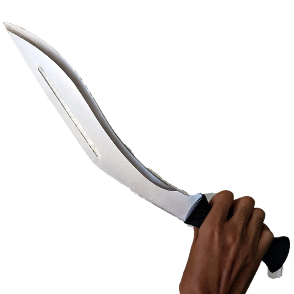 มีดพก มีดกุรข่า มีดเดินป่า มีดใบตาย Cold Steel Conqueror Kukri ขนาด 17.5 นิ้ว (44 ซม.) สีเงิน พร้อมซองผ้าไนล่อนใส่มีด