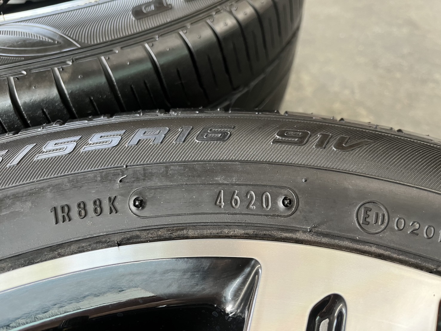 ✨ล้อแม็ก 5รู114✨Mitsu Xpander ขอบ 16 ดำหน้าเงา แถมยาง 205-55-16 Dunlop ปลายปี 20