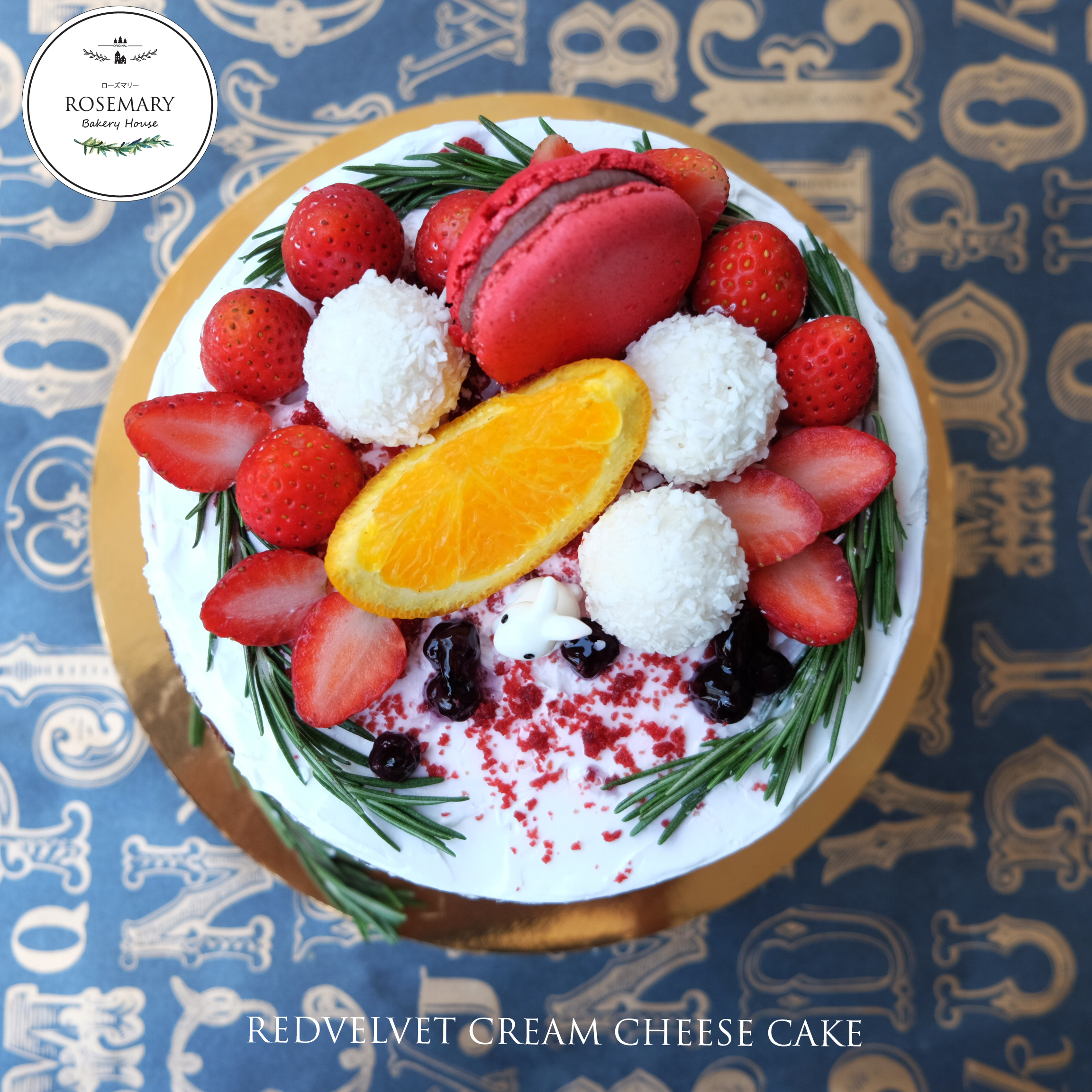 🌿 เค้กเรดเวลเวทครีมชีส 🌿 Signature (ขนาด 1 ปอนด์) 3 ชั้น / Red Velvet Cream Cheese Cake (1 Pound / 6'' x 6") 3 Layers