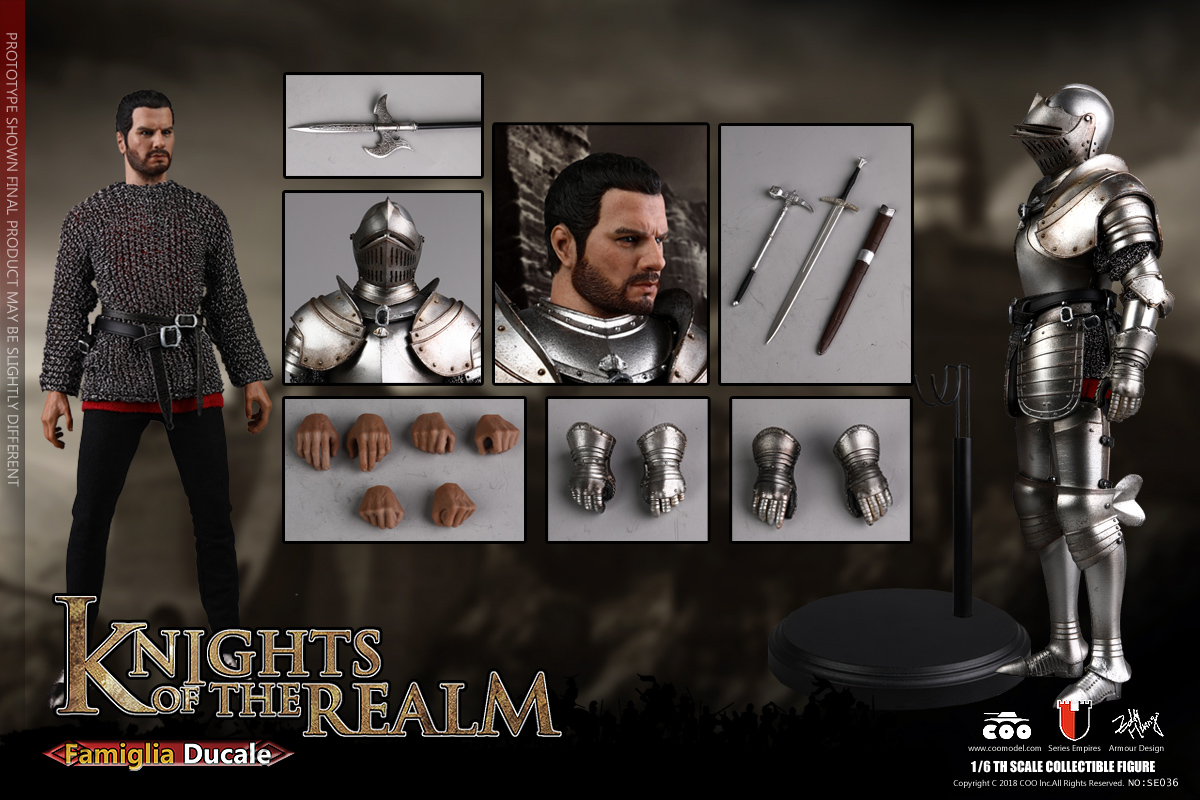 COOMODEL SE036 SE037 DIE-CAST ALLOY 1/6 SERIES OF EMPIRES - KNIGHTS OF THE REALM