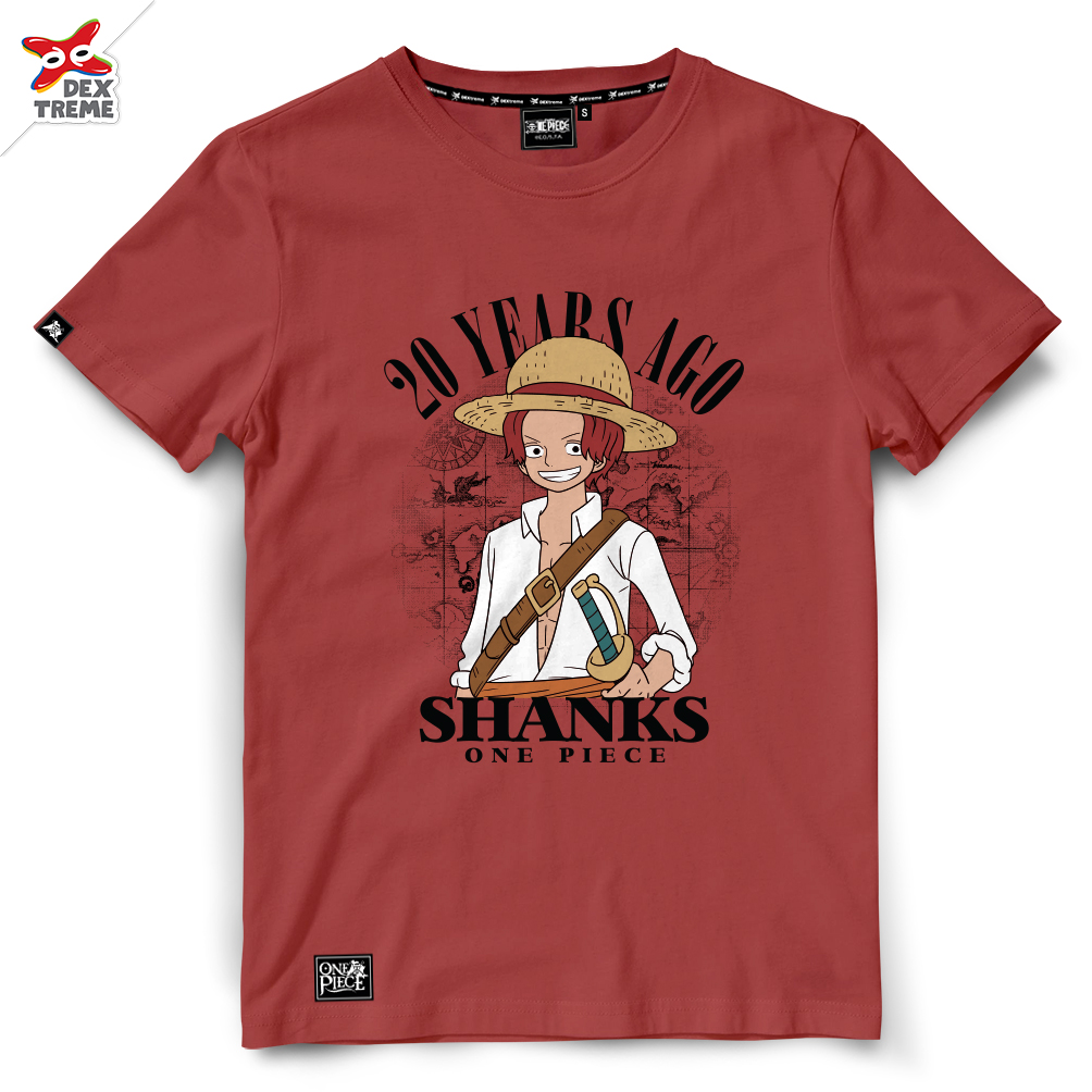 เสื้อวันพีซ One Piece 20 Years ago Shanks