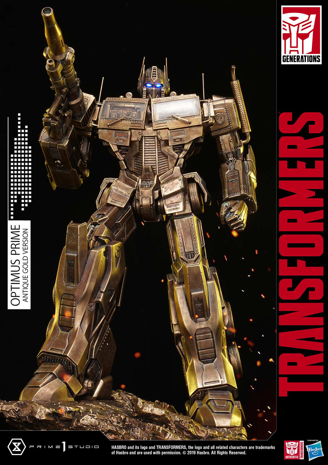 Prime 1 Studio PMTF-01AG Transformers G1 - Optimus Prime (Antique Gold Version)