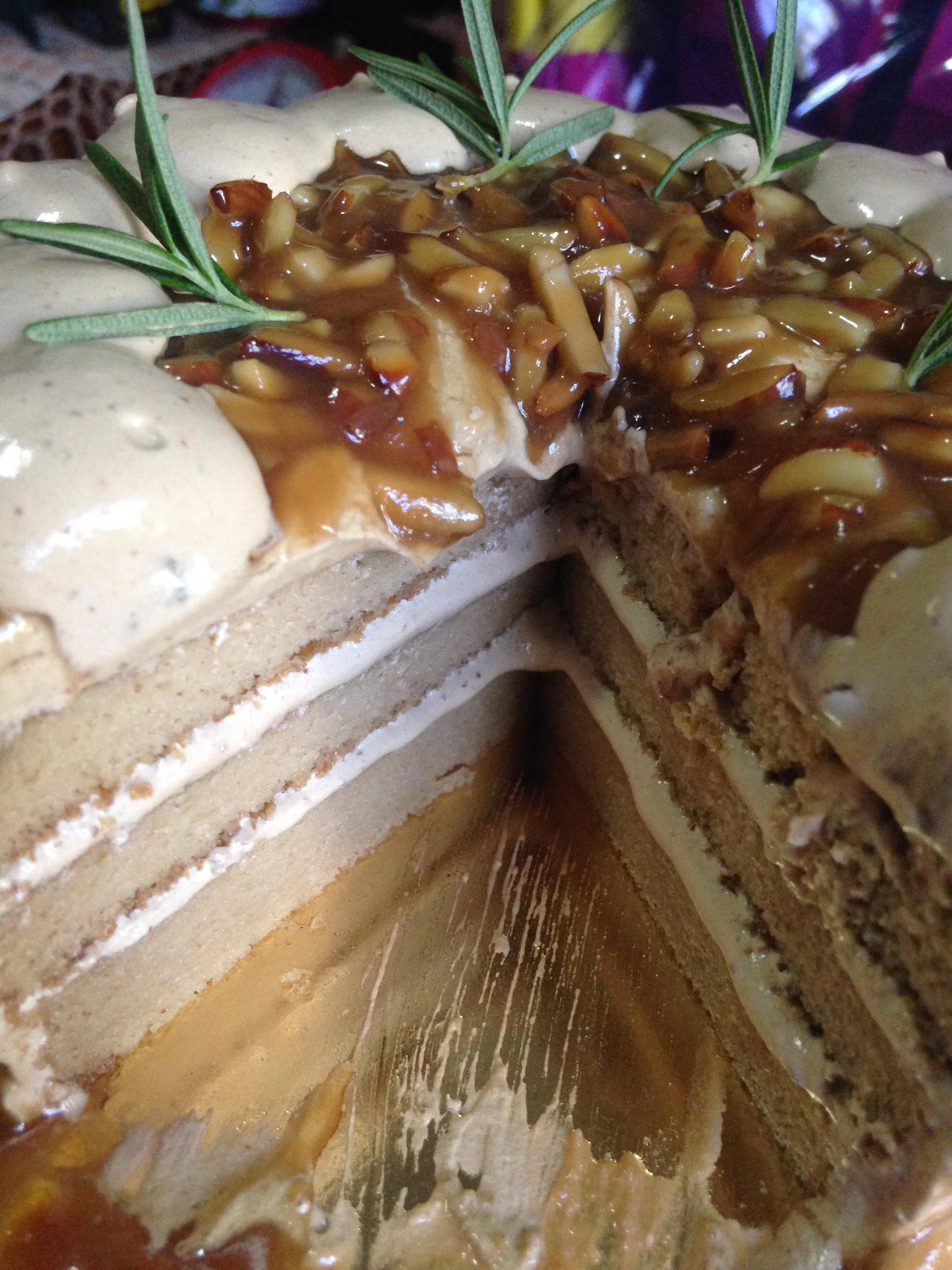 คาราเมลคอฟฟี่เค้ก (ขนาด 3 ปอนด์) / Coffee Caramel Cake (3 Pound / 8'' x 8") 3 ชั้น