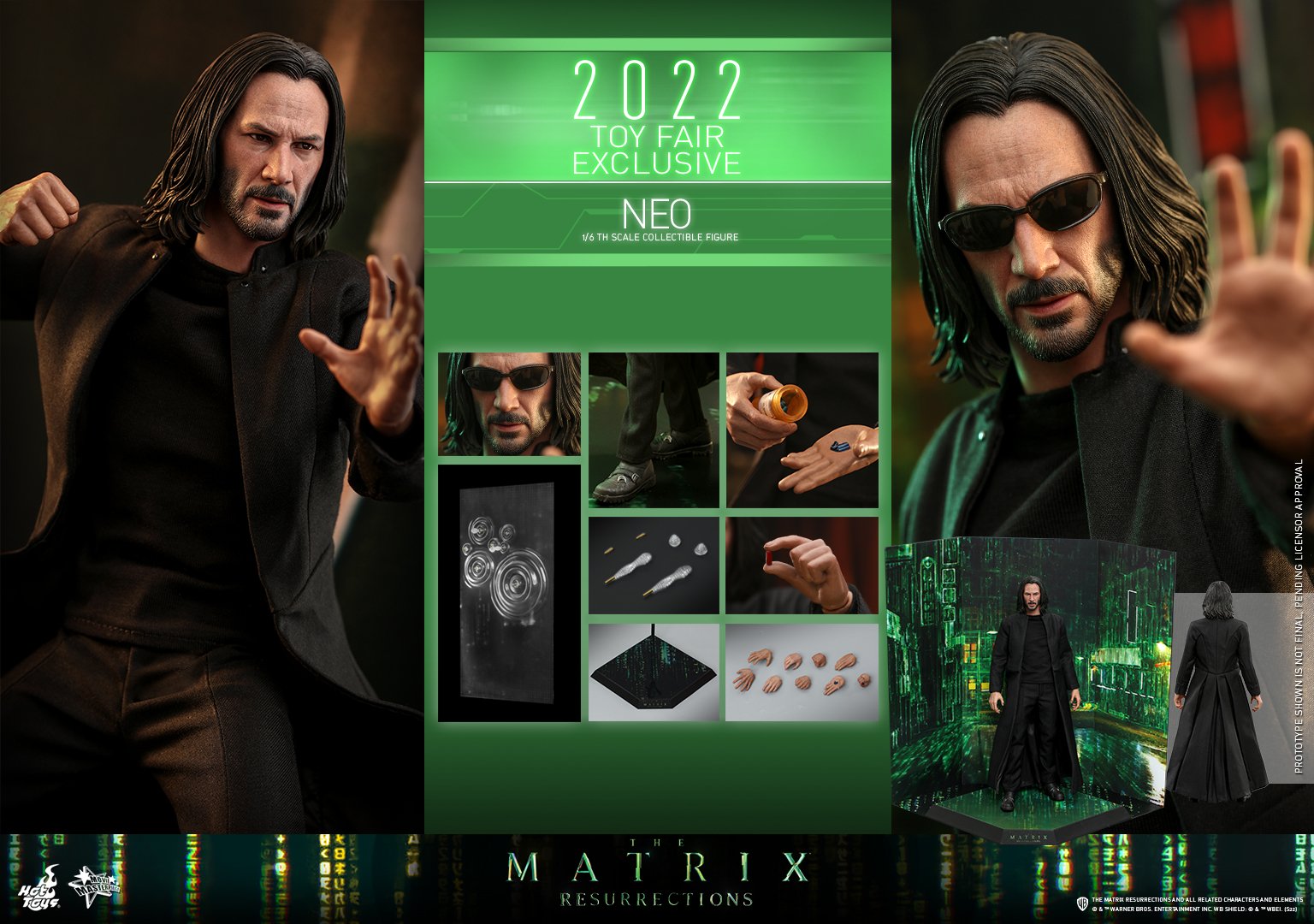 Hot Toys MMS657 1/6 The Matrix Resurrections - Neo [Toy Fair Exclusive]