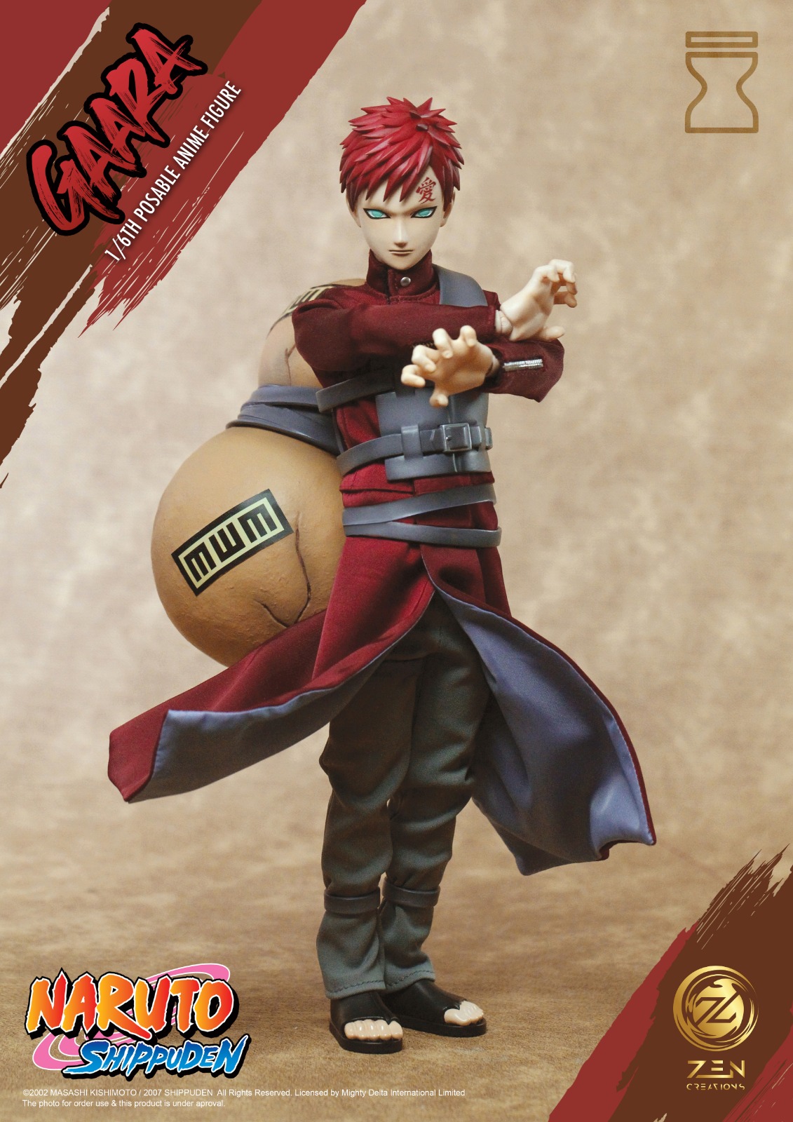 Zen Creations PAF002 1/6 Naruto Shippuden - Gaara