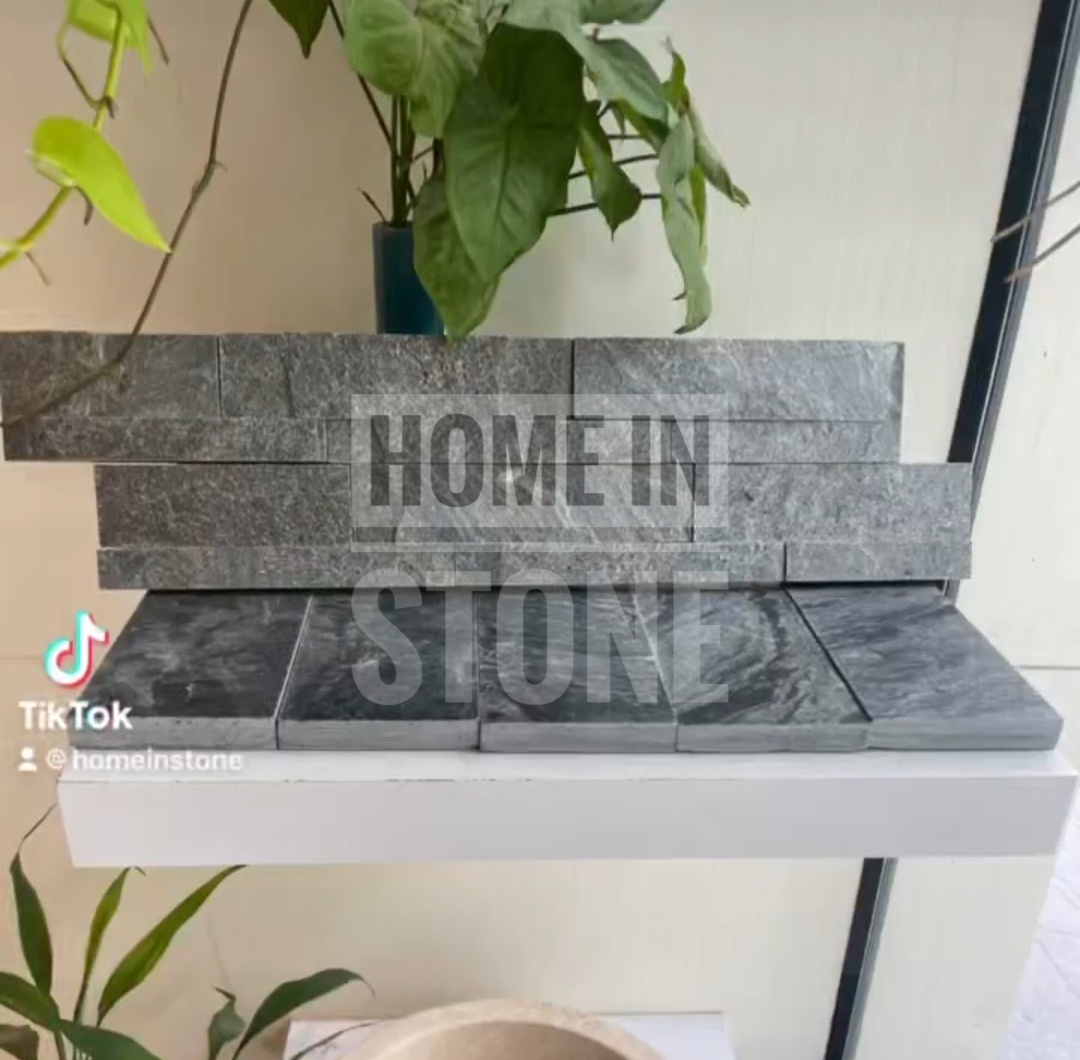 หินธรรมชาติ Silver grey wall panel