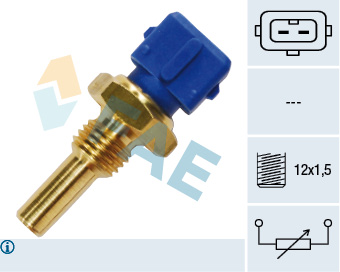 สวิทย์ความร้อน 2 เสียบ BMW E30,E36,E28,E34/CITROEN AX,BX,KADETT (13621709966/1338.57)