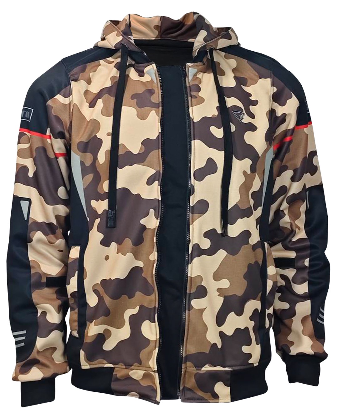 NEW !! เสื้อการ์ด G-MOTO รุ่น CAMO RIDER พร้อมการ์ดป้องกัน 5 จุด สีน้ำตาล